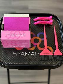 img 3 attached to 🎀 Framar Magenta Pop Up Hair Foil: 500 Aluminum Foil Sheets for Highlighting Hair