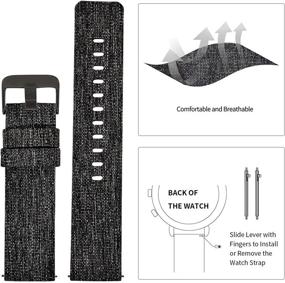 img 2 attached to Breathable Replacement Watchband by Canvas Release