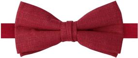 img 3 attached to 👔 Boys' Linen Blend Bow Ties: Stylish Spring Notion Accessories for Boys