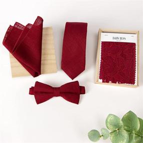 img 1 attached to 👔 Boys' Linen Blend Bow Ties: Stylish Spring Notion Accessories for Boys
