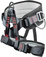 eleven guns black half body climbing harness: adjustable thickness safety belt for fire rescuing, caving, rock climbing, rappelling and tree protection logo