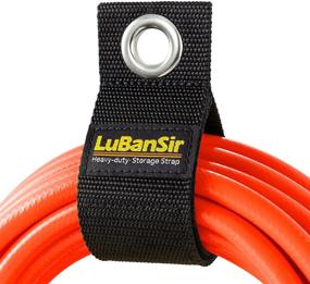 img 4 attached to 🔌 LuBanSir 9 Pack Extension Cord Holder - 17" Heavy-Duty Hook and Loop Storage Strap: Perfect for Extension Cords, Garden Hoses, Rope, RV Storage, and Organization