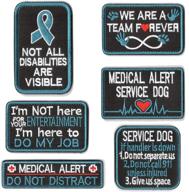 🐾 wzt 6pcs invisible disabilities awareness patches for service dogs | empowering handlers, medical alerts | partnered for life | no distractions logo