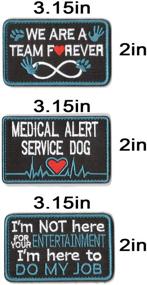 img 2 attached to 🐾 WZT 6Pcs Invisible Disabilities Awareness Patches for Service Dogs | Empowering Handlers, Medical Alerts | Partnered for Life | No Distractions