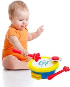 img 1 attached to 🎶 ISEE Toddler Toys: Baby Musical Toys for 2 Year Old Girls, Educational Toys for Girls Age 2, Kids Drum Set Baby Boy Toys Development, Take Along Tunes for Kid Learning