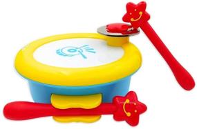 img 4 attached to 🎶 ISEE Toddler Toys: Baby Musical Toys for 2 Year Old Girls, Educational Toys for Girls Age 2, Kids Drum Set Baby Boy Toys Development, Take Along Tunes for Kid Learning