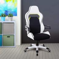 🪑 premium white techni mobili executive ergonomic racing style chair for home & office - ultimate comfort and style logo