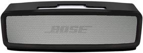 img 4 attached to 🔒 Водонепроницаемый силиконовый мягкий чехол для колонки Bose SoundLink Mini 1 и 2 - гелевый защитный чехол, чехол для переноски в путешествии (черный)