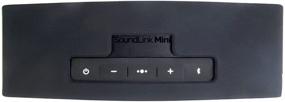 img 2 attached to 🔒 Водонепроницаемый силиконовый мягкий чехол для колонки Bose SoundLink Mini 1 и 2 - гелевый защитный чехол, чехол для переноски в путешествии (черный)