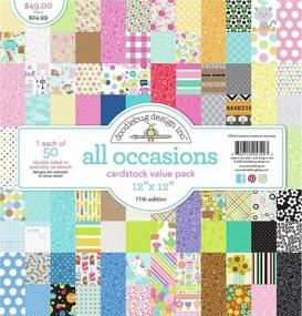 img 1 attached to 📦 Doodlebug 5720 Value Kit Cardstock 12x12 - Pack of 50