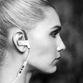 img 1 attached to 🎧 Cutting-Edge V-MODA BassFit White Sport Headphones – Wireless and In-Ear