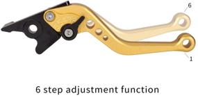 img 1 attached to Hopider Short Brake Clutch Levers Compatible With YZF R1 2004-2008