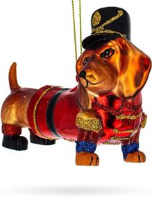img 3 attached to BestPysanky Dachshund Blown Christmas Ornament