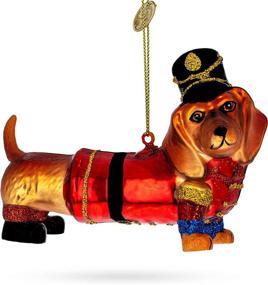 img 4 attached to BestPysanky Dachshund Blown Christmas Ornament