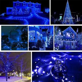 img 3 attached to 🎄 Extra-Long 82FT Blue LED Christmas String Lights for Outdoor/Indoor Use - Extendable & Energy Efficient, Green Wire Plug in Lights for Christmas Tree, Bedroom, Party, Garden, Patio