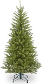 img 4 attached to 🎄 Green Dunhill Fir Artificial Slim Christmas Tree by National Tree Company - 4.5 Feet with Stand