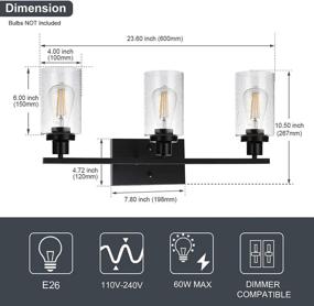 img 1 attached to WINSHEN Lighting Светильники для ванной комнаты Farmhouse