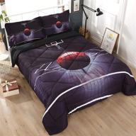 🏀 wowelife twin basketball comforter set - 5 piece comforter, flat sheet, fitted sheet & 2 pillow cases (black basketball design) logo