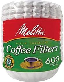 img 2 attached to ☕ Melitta (63113) Super Premium White Coffee Filters - 600 Count, for 8-12 Cup Baskets