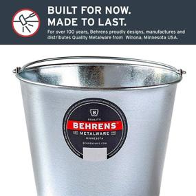 img 2 attached to 🪣 Behrens 1205GS Galvanized Steel Utility Pail, 5 Quart | Silver | Sturdy and Versatile