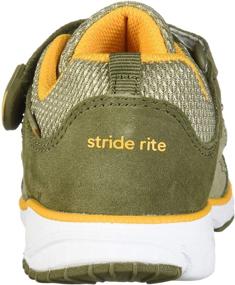 img 2 attached to Кроссовки Stride Rite Olive для маленьких мальчиков: альтернатива сандалям.