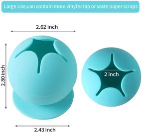 img 3 attached to 🔍 Weeding Scrap Collector with Suction Cup - Ultimate Scrapbooking Tool for DIY Enthusiasts