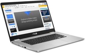 img 1 attached to 💻 ASUS Chromebook C523 Laptop, 15.6" HD NanoEdge Display with 180 Degree Hinge, Intel Dual Core Celeron Processor, 4GB RAM, 32GB Storage, Silver Color, C523NA-DH02