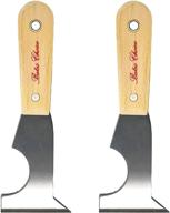 🔧 bates - paint scraper, taping knife, 2-pack putty knife scraper set, 5-in-1 scraper tools, spackle knife, caulk removal tool, painters tool, paint can opener, wood paint remover, wallpaper scraper logo