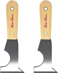 img 4 attached to 🔧 Bates - Paint Scraper, Taping Knife, 2-Pack Putty Knife Scraper Set, 5-in-1 Scraper Tools, Spackle Knife, Caulk Removal Tool, Painters Tool, Paint Can Opener, Wood Paint Remover, Wallpaper Scraper