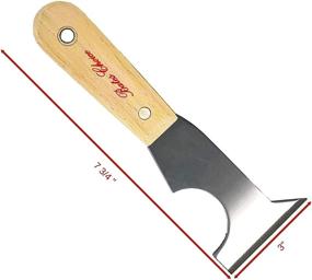 img 2 attached to 🔧 Bates - Paint Scraper, Taping Knife, 2-Pack Putty Knife Scraper Set, 5-in-1 Scraper Tools, Spackle Knife, Caulk Removal Tool, Painters Tool, Paint Can Opener, Wood Paint Remover, Wallpaper Scraper
