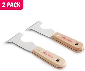 img 3 attached to 🔧 Bates - Paint Scraper, Taping Knife, 2-Pack Putty Knife Scraper Set, 5-in-1 Scraper Tools, Spackle Knife, Caulk Removal Tool, Painters Tool, Paint Can Opener, Wood Paint Remover, Wallpaper Scraper