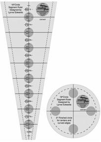 img 1 attached to Unlock Your Quilting Potential with the Creative Grids 18 Degree Dresden Plate Quilt Ruler - CGR18CF!