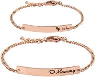 wusuaned son, daughter, and mommy bracelet set: the perfect baptism gift for new mom and her children logo