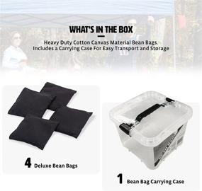 img 3 attached to 🌽 Enhance Your Outdoor Fun with Backyard Champs 16oz Authentic Cornhole Bean Bag Set - 4 Pack