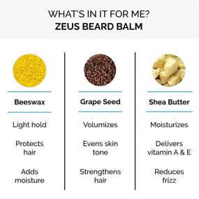 img 1 attached to 🧔 1oz Light Hold Mustache Wax by ZEUS - Natural Shine, Moisturizing, Conditioning - Tame Loose Hairs, Made in USA, Beard Care - (SINGLE)
