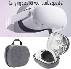 img 2 attached to 🎒 Protective Storage Case Bag for Oculus Quest 2 VR Headset by Jilin