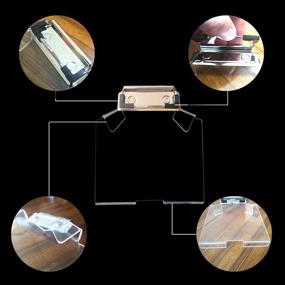 img 1 attached to Universal Removable Score Card Holder with Clear Acrylic for Golf Cart Steering Wheels - YouLeGo