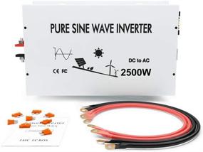 img 3 attached to 🔌 Enhanced WZRELB 2500W 12V Pure Sine Wave Solar Power Inverter DC AC Converter
