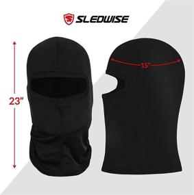 img 2 attached to Silk Balaclava Face Mask 🏍️ Men: Ultimate Helmet-Ready Windproof Motorcycle Riding Facemask!