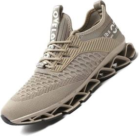 img 4 attached to 👟 Chopben Sneakers: Breathable, Lightweight Men's Athletic Shoes for Active Performance