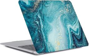 img 3 attached to Stylish Creative Wave Case for MacBook Pro 13 Inch (Older Version) - AQYLQ Landscape Pattern Cover with CD-ROM - Hard Shell Protection