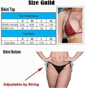 img 2 attached to SHERRYLO Transparent Mesh Bikini Women's Clothing for Stylish Swimsuits & Cover Ups