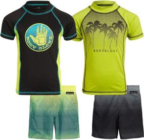 img 4 attached to Boys' Swimwear and Rash Guard by Body Glove – Clothing for Boys