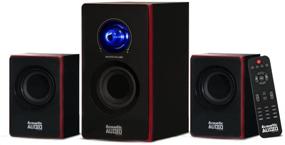 img 4 attached to Acoustic Audio by Goldwood AA2103: Ultimate 2.1 Bluetooth Speaker System for Immersive Home Theater Experience in Black