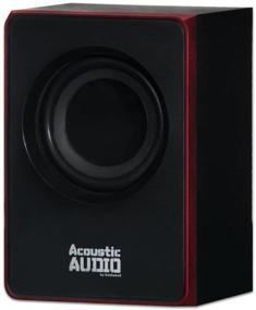 img 1 attached to Acoustic Audio by Goldwood AA2103: Ultimate 2.1 Bluetooth Speaker System for Immersive Home Theater Experience in Black