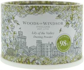 img 4 attached to 🌸 Delicate and Elegantly Scented: Woods Of Windsor Lily Of The Valley Body Dusting Powder With Puff for Women