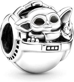 img 4 attached to 👶 Annmors Baby Yoda Charm Jewelry: 925 Sterling Silver Women's Beads Gifts for Bracelets & Necklaces