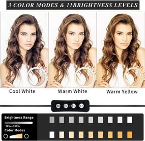 img 3 attached to 📸 Zodight Selfie Ring Light with Clamp Mount: Portable Video Conference Lighting for Computer, Laptop, Makeup, YouTube & TIKTok - 3 Color Modes & 11 Brightness Levels