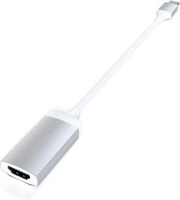 img 1 attached to ⭐ Адаптер Satechi Aluminum Type-C HDMI 4К (60Гц) для 2020 MacBook Pro, Air, iPad Pro и т.д. (Серебристый)