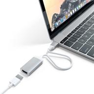 ⭐ адаптер satechi aluminum type-c hdmi 4к (60гц) для 2020 macbook pro, air, ipad pro и т.д. (серебристый) логотип